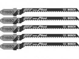 Bosch T119BO Jigsaw Blades Curve Cutting 5 Blades £5.49